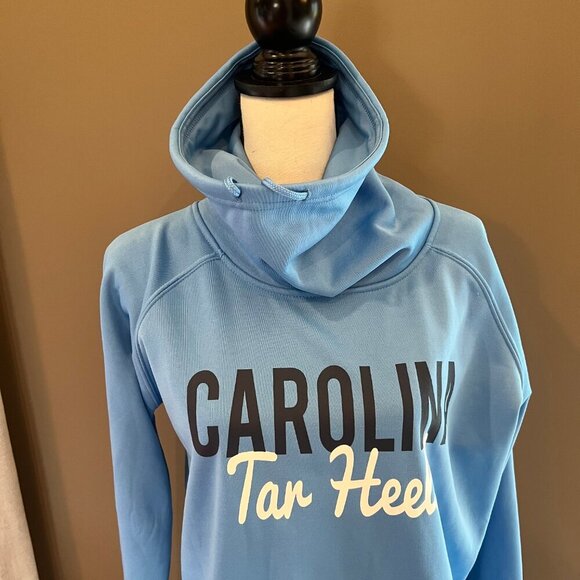 NWT Carolina Tar Heel Women's Blue Cowl Neck Sweatshirt by Colosseum, Size XL - Picture 4 of 11